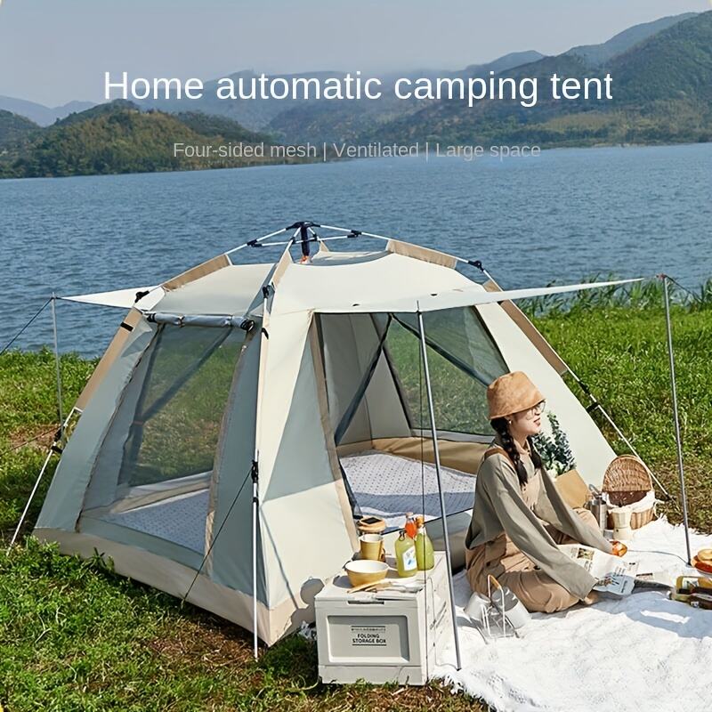 中国OEM 210Dオックスフォード4〜6人用四面自動テント、OEM 210D